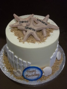Fondant Starfish cake 