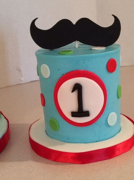Little Man 1st Birthday Cakes Fondant Mustache Byrdie Girl